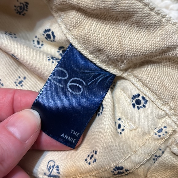 PILCRO 26 The Annie cropped wide leg pants in good preloved condition in cream - Picture 5 of 10